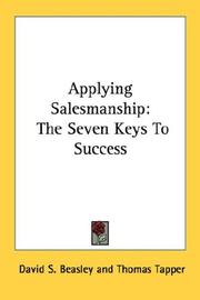 Cover of: Applying Salesmanship: The Seven Keys To Success