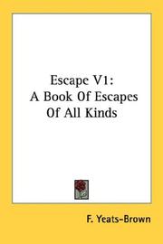 Cover of: Escape V1: A Book Of Escapes Of All Kinds