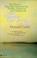 Cover of: Your thoughts can change your life