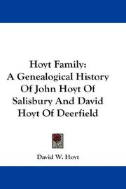 Cover of: Hoyt Family by David W. Hoyt