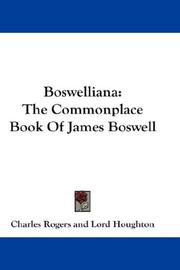 Cover of: Boswelliana by Charles Rogers, Charles Rogers