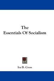 Cover of: The Essentials Of Socialism | Ira B. Cross