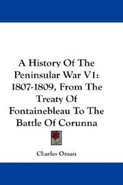 Cover of: A History Of The Peninsular War V1 by Charles William Chadwick Oman