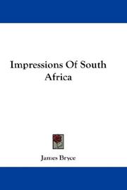 Cover of: Impressions Of South Africa