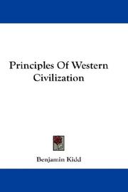 Cover of: Principles Of Western Civilization