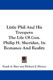 Cover of: Little Phil And His Troopers by Frank A. Burr, Richard J. Hinton