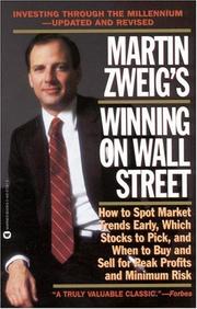 Cover of: Martin Zweig's winning on Wall Street by Martin E. Zweig