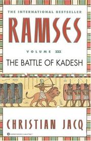 Cover of: The battle of Kadesh by Christian Jacq