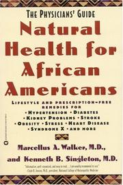 Cover of: Natural health for African Americans by Marcellus A. Walker