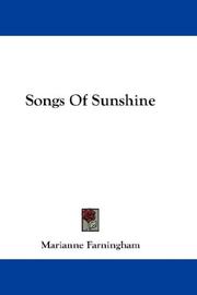 Cover of: Songs Of Sunshine | Marianne Farningham