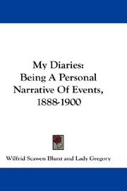 Cover of: My Diaries | Blunt, Wilfrid Scawen