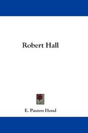 Cover of: Robert Hall