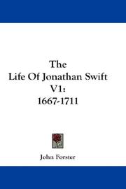 Cover of: The Life Of Jonathan Swift V1 by John Forster