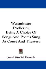 Cover of: Westminster Drolleries by Joseph Woodfall Ebsworth