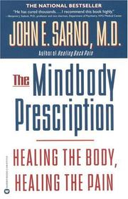 Cover of: The Mindbody Prescription by John E. Sarno