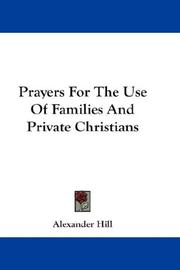 Cover of: Prayers For The Use Of Families And Private Christians