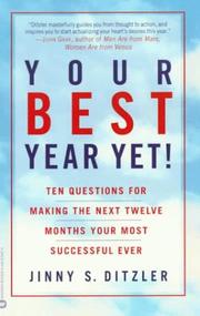 Cover of: Your Best Year Yet! by Jinny S. Ditzler