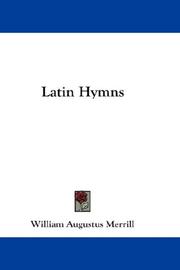 Cover of: Latin Hymns