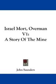 Cover of: Israel Mort, Overman V1 by John Saunders undifferentiated