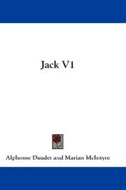 Cover of: Jack V1 by Alphonse Daudet