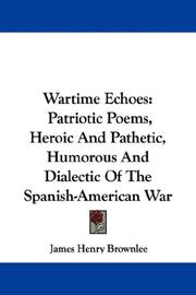 Cover of: Wartime Echoes by Brownlee, James Henry