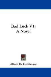 Cover of: Bad Luck V1: A Novel