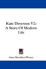 Cover of: Kate Devereux V2 | Anne Hamilton Plomer