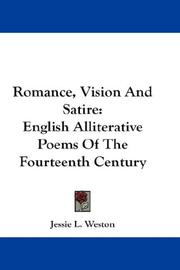 Cover of: Romance, Vision And Satire: English Alliterative Poems Of The Fourteenth Century