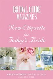 Cover of: Bridal Guide (R) Magazine's New Etiquette for Today's Bride by Bridal Guide Magazine, Kristen Finello