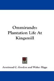 Cover of: Ommirandy by Armistead C. Gordon, Armistead C. Gordon