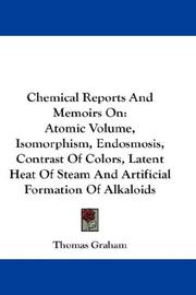 Cover of: Chemical Reports And Memoirs On by Thomas Graham, Thomas Graham