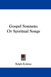 Cover of: Gospel Sonnets: Or Spiritual Songs
