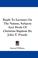 Cover of: Reply To Lectures On The Nature, Subjects And Mode Of Christian Baptism By John T. Pressly