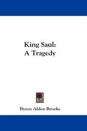 Cover of: King Saul by Byron Alden Brooks