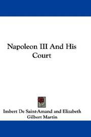 Cover of: Napoleon III And His Court