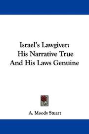 Cover of: Israel's Lawgiver by Alexander Moody Stuart, Alexander Moody Stuart