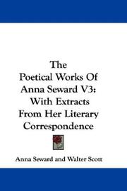 Cover of: The Poetical Works Of Anna Seward V3 by Anna Seward