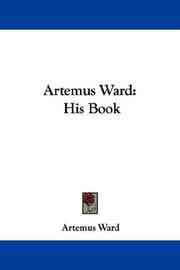 Cover of: Artemus Ward: His Book