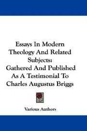 Cover of: Essays In Modern Theology And Related Subjects | Various Authors