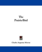 Cover of: The Prairie-Bird