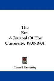 Cover of: The Era: A Journal Of The University, 1900-1901