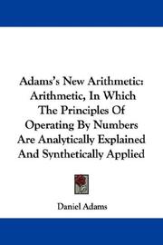 Cover of: Adams's New Arithmetic by Daniel Adams