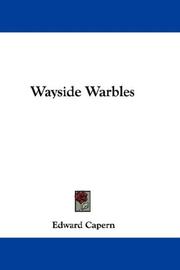 Cover of: Wayside Warbles by Edward Capern