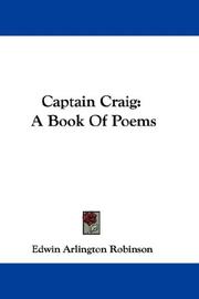 Cover of: Captain Craig by Edwin Arlington Robinson