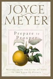 Cover of: Prepare to Prosper by Joyce Meyer