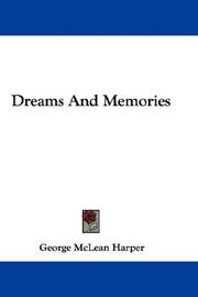 Cover of: Dreams And Memories