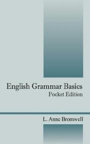 Cover of: English Grammar Basics by L Anne Bromwell