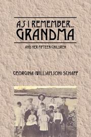 Cover of: As I Remember...Grandma: And Her Fifteen Children