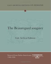Cover of: The Beauregard songster by Gale Archival Editions