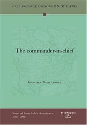 The commander-in-chief by Grosvenor Porter Lowrey
